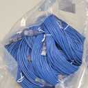 Monoprice SlimRun Cat6A Ethernet Patch Cable - Snagless RJ45 UTP Pure Bare Copper Wire 10G 30AWG 50ft Blue 10-Pack