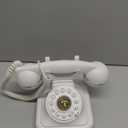 Retro Landline Telephone, Sentno 1960's Vintage Corded Dial Phone Classic Old Fashion Telephones Wired Desk Telephone for Office and Home (White)