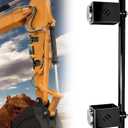 Upgrade Magnetic Mount for LR Receivers, Adjustable Dual-Magnet Bracket, Strong Hold for Flat-Back Dozer Blades, Backhoes & Excavators, No-Drill Quick Installation for Construction & Surveying