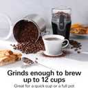 Hamilton Beach Fresh Grind Electric Coffee Grinder for Beans, Spices and More, Stainless Steel Blades, Removable Chamber, Makes up to 12 Cups, Black