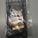 BlackButterfly Wide Elastic Waist Cinch Stretch Waistband Retro Clasp Buckle Belt (Black, L)