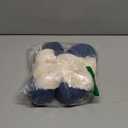 Evshine Women's Fuzzy Memory Foam Slippers, Closed Back Knit Bedroom Slippers, Slip-On Warm House Shoes for Indoor & Outdoor Comfort (8-8.5, Navy)