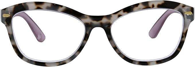 Peepers by PeeperSpecs Women's Blue Light Reading Glasses + No Correction Eyewear, Soft Cat Eye