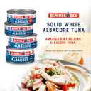 2 x Bumble Bee Solid White Albacore Tuna in Water, 5 oz Can (Pack of 4) - Wild Caught Tuna - 29g Protein per Serving, High in Omega-3s - Non-GMO Project Verified, Gluten Free, Kosher (EXP 11/12/28)