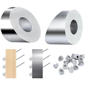 VEVOR 20Pack Cable Railing Kit 1/8" Wheel Protector Sleeves, Bundle with Black Invisible Swage Tensioner and Terminal, Cable Railing Safeguard Covers for 1/8" 3/16" Wire Rope Multi-Angle Install