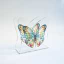Acrylic Transparent Crystal Decorative Butterfly Tabletop Napkin Holder For Table/Freestanding Tissue Dispenser
