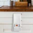 Voatok Fall Kitchen Towels, Autumn Fall Hand Towels Maple Leaves Thanksgiving Decorations, Fall Dish Towels Dish Cloths for Kitchen Bathroom Decor(White)