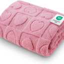 Luciphia Small Dog Blanket Washable Pet Bed Cover Soft Fluffy Puppy Blanket with Premium Fleece 300GSM Cozy Calming Cat Blankets for Indoor Cats Pink 30x20 inch