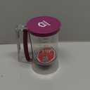 KPKitchen Pancake Batter Dispenser - Kitchen Must Have Tool for Perfect Pancakes, Cupcake, Waffle, Muffin Mix, Cake & Crepe - Baking Supplies for Griddle - Pancake Maker with Measuring Label (Purple)