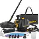 McCulloch MC1270 Portable Power Steam Cleaner, 30 Minute Runtime, 16 Accessories: Mop Head, Brushes, & More - Built for Home, Tile, Grout, Carpet, Furniture, & Personal Car Detailing