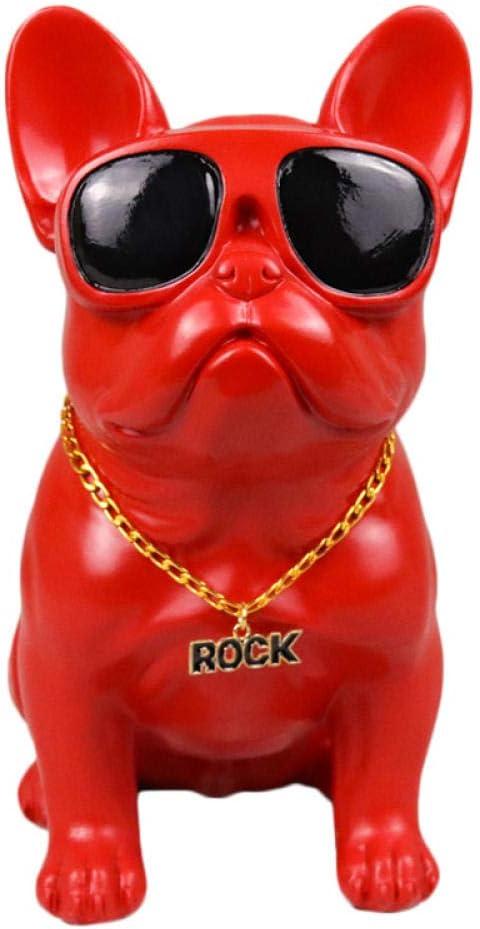 Statues Sculptures Bulldog Statue Art Sculpture Resin Crafts Home Decorations