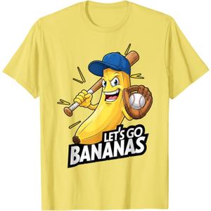 Funny Boys Banana T-Shirts Gifts Merch Shirt Lets Go Bananas T-Shirt, size 7-8