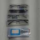 TERAISE Fashion Anti-blue light Reading Glasses Men Women Computer Reader (3 Black+1 Sun)