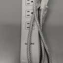 Philips Indoor Extension Cord with Surge Protection, 3-Outlet, Flat Plug White