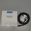 JSAUX Mini HDMI to HDMI Cable 6FT, [Mini HDMI][Aluminum Shell, Braided] High Speed 4K 60Hz HDMI 2.0 Cord, Compatible with Camera, Camcorder, Tablet and Graphics/Video Card, Laptop, Raspberry Pi Zero W (Grey)