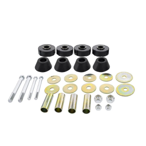 United Pacific C677204 Molded Rubber Cab Mounting Kit for 1967-72 Chevy & GMC ½ Ton Trucks, Molded Replacement Pieces - 30 Piece Kit