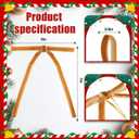 24 Pcs Velvet Christmas Tree Bows,Rustic Crafts Gift Velvet Ribbon Bows Twist Tie Bows for Xmas Wreaths Garland Gift Wrapping Wedding Decor (3/8'' Wide, 5 * 7 inch) (Khaki, Medium)