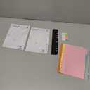 Rancco A5 Planner Inserts to Do List, 90 Pages Colorful 6-Ring Loose-leaf Planner Refills w/Binder Divider, Zipper Pouch, Ruler, Index Tab for Personal Journal, Filofax, Double-sided,Undated,5.58.3"