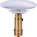 TOPBATHY Copper Basin Plug 2.7 Inch Practical Bathtub Drain Stopper Water Hole Plug for Home Bathroom Kitchen Laundry Use