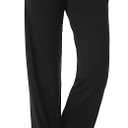 Air Curvey Casual Womens Pants Soft Lounge Pants Sleep Pajama Bottoms With Pocket, Black, L