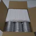 100 Pack - 20 oz Clear Plastic Cups with Lids and Straws, Sturdy & Food Safe Iced Coffee Cups with lids, Disposable Plastic Smoothie Cups for Cold Drinks