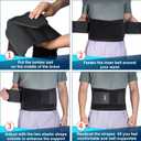 FEATOL Back Brace Support Belt-Lumbar Support Back Brace for Back Pain, Sciatica, Scoliosis, Herniated Disc Adjustable Support Straps-Lower Back Brace with Removable Lumbar Pad for Men & Women (XL)
