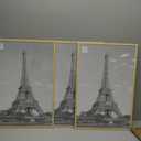 upsimples 16x24 Picture Frame Natural 3 Pack, Scratch-Proof Poster Frames 16 x 24 for Photo Gallery - Slide-In Strips, Horizontal or Vertical Wall Mounting