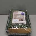 MIULEE Velvet Curtains Olive Green Elegant Grommet Curtains Thermal Insulated Soundproof Room Darkening Drapes for Classical Living Room Bedroom Decor 52 x 84 Inch Set of 2