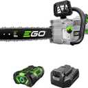 EGO POWER+ Chain Saw, 16” Battery Powered Chainsaw, Electric Cordless, Includes 56V 2.5Ah Battery and Charger – CS1611