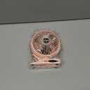 BESKAR Small Clip on Fan, 3 Speeds USB Fans with Strong Airflow, Clip & Desk Fans USB Plug in with Sturdy Clamp - Ultra Quiet operation Fan for Office Dorm Bedroom Stroller (Full Pink)