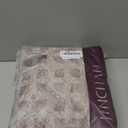 jinchan Linen Textured Curtains for Living Room Darkening 63 Inch Length, Medallion Drapes for Bedroom, Damask Pattern Window Treatments Vintage Curtain Panels, 2 Panels Taupe on Greige