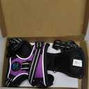 PHOEPET No Pull Dog Harnesses for Small Dogs Reflective Adjustable Front Clip Vest with Handle 2 Metal Rings 3 Buckles [Easy to Put on & Take Off](XS, Purple)