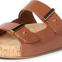 Amazon Essentials Women's Cork Sandals (8, Tan)