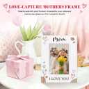 FaCraft Mothers Day Picture Frame - Mothers Day Gift for Mom from Daughter Son - New Moms First Mothers Day First Time Mom Gifts for Mother Wife - Wooden Photo Frame Birthday Gifts Home Decor