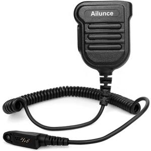 Retevis RT48 Ailunce HA1G Shoulder Speaker Mic,IP67 Waterproof Original Speaker Microphone, for HD1 HD2 HA1UV RT48H RT29 NR30 NR30D NR30S,Compatible with Motorola GP328 Plus Walkie Talkie(1 Pack)