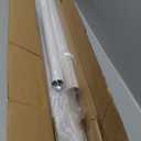 White Tension Curtain Rods 41-146 In Extra Long Outdoor Patio Curtain Rods No Drilling Adjustable Heavy Duty Tension Rods for Windows Bathroom Living Room Curtains, Rod Diameter 1.26In