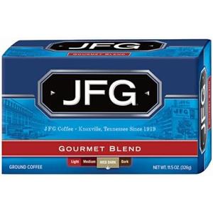 JFG Gourmet Blend Medium-Dark Roast Ground Coffee, 11.5oz Bag