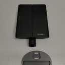 Flymiro Tri-fold Lighted Vanity Makeup Mirror with 3x/ 2x Magnification, 21 LEDs Light and Touch Screen, 180 Degree Free Rotation Countertop Cosmetic Mirror, Travel (Black)