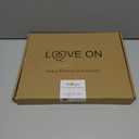 LOVE ON Baby Memory Book with Free Inkless Hand & Footprint Kit - First 5 Years Baby Journal with Elegant Linen Cover & Embossed Foil - Inclusive of All Family Types (Hearts)