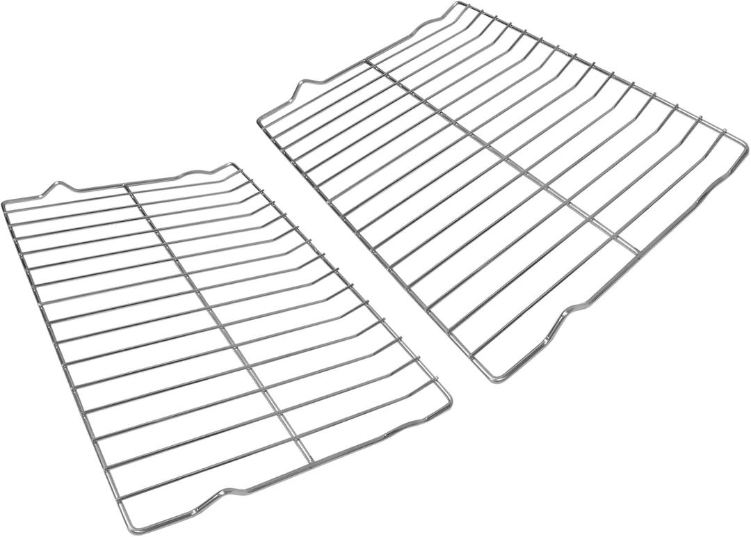 Upgrade DG75-01001C Range Oven Rack for Samsung Stove Oven Parts 304 Stainless Steel Rack-flat for Samsung NE63A6511SS FCQ321HTUB FEN300WX FER300SB FTQ307NWGX Pack of 2