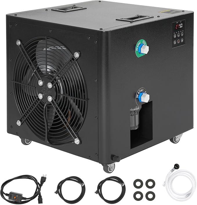 1HP Cold Plunge Chiller with Heater, 37°F-113°F WiFi App & Touchscreen Control, No Installation Required, 110V Plug-and-Play, for Athletic Recovery & Home Wellness
