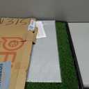 Dog Grass Large Potty Patch, Dog Litter Boxes Artificial Grass Bathroom Turf for Pet Training, Washable Puppy Pee Pad, Perfect Indoor/Outdoor Portable Potty Pet Loo (Tray system-35"X22.6")