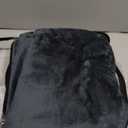 Electric Car Heating Blanket Plush 3 Heat Settings, Auto Shutoff, Washable, 55 X 40, Plugs into Cars 12v and Trucs 24v Outlet, Great for Cold Weather, Tailgating, Emergency Kits, Charcoal