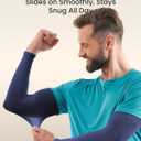 KEMFORD Tattoo Cover Up Sleeves  1 Pair of Lightweight UV Arm Sleeves for Men & Women  Breathable Fabric for Work, Healing Tattoos, and Sun Protection (L)