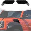 RAZPOY Front Side Fender Vents Cover Trim Compatible with Ford Bronco Raptor 2021-2024, Side Air Vent Outlet Cover, Black
