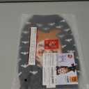 FOFOS Halloween Dog Sweater Skeleton, Acrylic Knit Dog Pullover Lightweight Dogs Halloween Clothes for Small Medium Puppies, Black, XS