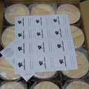 14 OZ Thick Candle Jars for Making Candles 12 Pcs, 3 Wick Empty Jars with Wood Lids for Candle Making, Sample Container,Frosted White