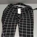 WDIRARA Women's Stretchy Plaid Print Pants Soft Skinny Regular Fashion Leggings, XL 