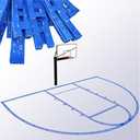 𝑼𝒑𝒈𝒓𝒂𝒅𝒆 Basketball Court Marking Kit, Reusable Basketball Court Stencil Kit for Driveway, Concrete and Outdoor Play Areas, Heavy Duty Plastic Kit, Waterproof Easy Install Marking Tool Templates
