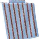 YiLUOMO Pale Blue Modern Wave Pattern Design Hand Towel Set of 2 Ultra Soft 100% Cotton Quick Dry Highly Absorbent Bathroom Hand Towels 13x 29 Inch